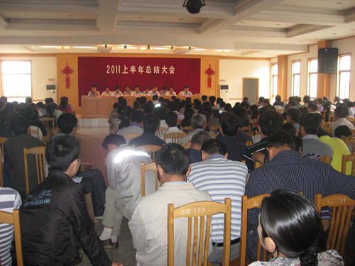 江蘇三菱股份(集團)公司2011年上半年總結大會成功召開