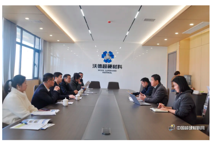 中國超硬材料網總經理石超一行走訪鄭州沃德超硬